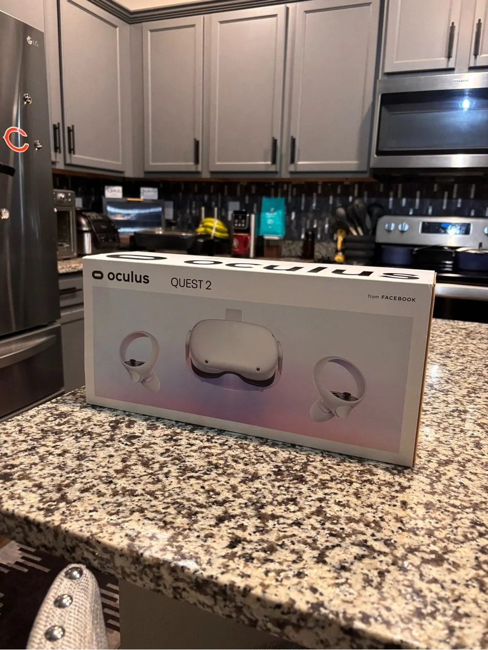 Oculus Quest 2 VR Headset with White Controllers